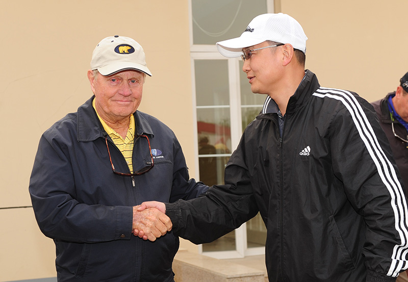 And famous course designer JACK NICKLAUS at the Nicklaus Club in Beijing